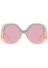 Gucci Women's Butterfly Sunglasses, GG1235S - Transparent Gray