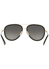 Gucci Women's Polarized Sunglasses, GG0062S - GOLD BLACK/GREY GRAD POL