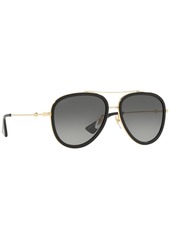 Gucci Women's Polarized Sunglasses, GG0062S - GOLD BLACK/GREY GRAD POL