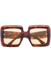 Gucci Havana square-frame sunglasses