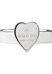 Gucci sterling silver Trademark heart ring