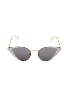 Gucci Hollywood Forever 64MM Embellished Butterfly Sunglasses