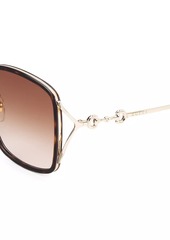 Gucci Horsebit 58MM Square Sunglasses