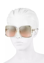 Gucci Horsebit 61MM Square Sunglasses