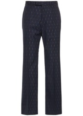 Gucci Horsebit Striped Wool Pants