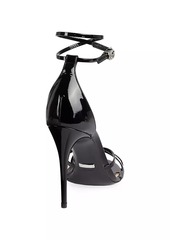 Gucci Ilse Patent Leather Stiletto Sandals