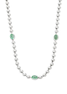 Gucci Interlocking G boule chain necklace
