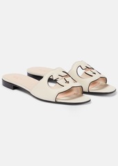 Gucci Interlocking G cutout leather sandals