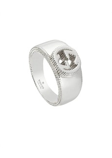 Gucci Interlocking G ring in silver