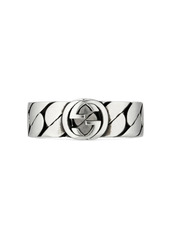 Gucci sterling silver Interlocking G ring