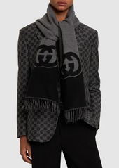 Gucci Interlocking Gg Wool & Cashmere Scarf