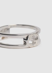 Gucci Interlocking Sterling Silver Ring