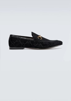Gucci Jordaan GG velvet loafers