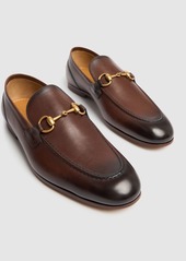 Gucci Jordaan Horsebit Leather Loafers