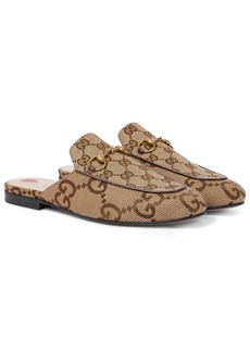 Gucci Jumbo GG Princetown canvas slippers