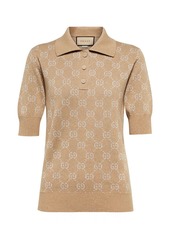 Gucci Lamé GG jacquard polo shirt