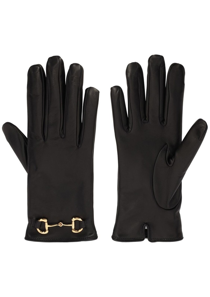 Gucci Leather Gloves W/ Horsebit