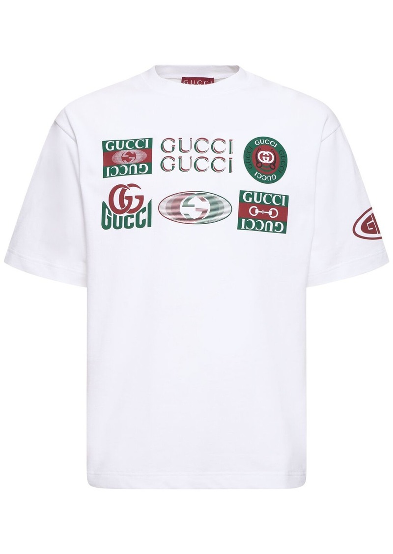 Gucci Logo Cotton Jersey T-shirt