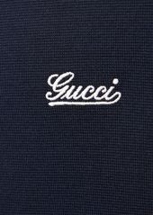 Gucci Logo Cotton Polo Shirt
