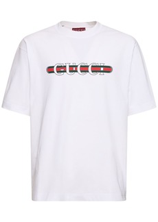 Gucci Logo Detail Heavy Cotton T-shirt