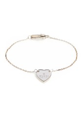 Gucci Logo Heart Chain Bracelet