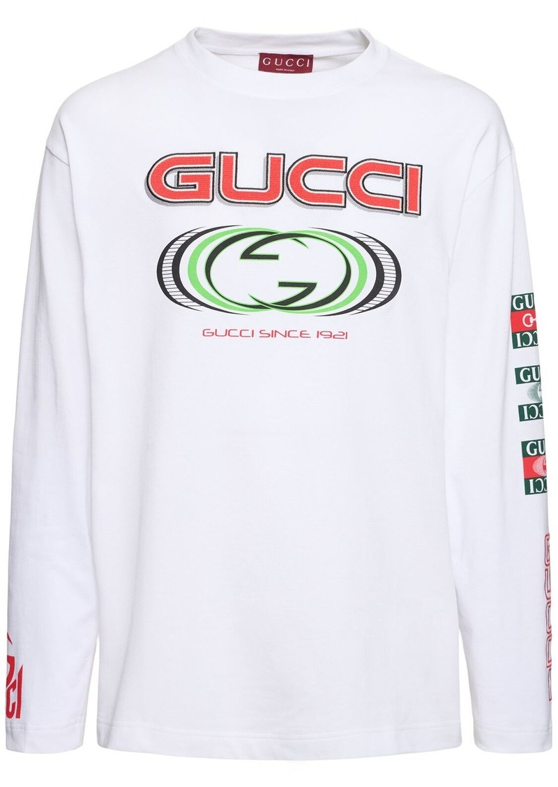 Gucci Logo Heavy Cotton Jersey T-shirt