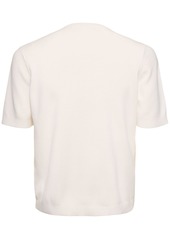 Gucci Logo Intarsia Silk & Cotton T-shirt