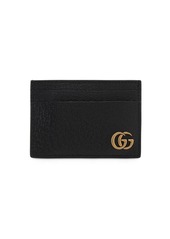 Gucci Logo Leather Money Clip Card Holder