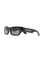Gucci logo-plaque arm sunglasses