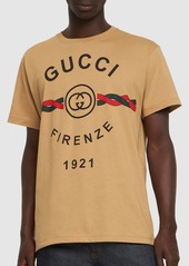 Gucci Logo Printed Cotton T-shirt
