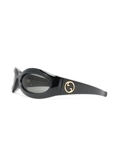 Gucci logo square tinted sunglasses