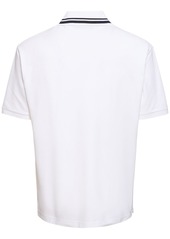 Gucci Logo Stretch Cotton Piquet Polo Shirt
