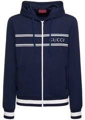 Gucci Logo Tech Zip-up Hoodie