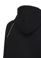 Gucci Logo Web Half-zip Cotton Jersey Hoodie