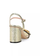 Gucci Marmont GG Ankle-Strap Sandals