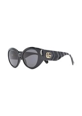 Gucci matelassé-effect cat-eye sunglasses
