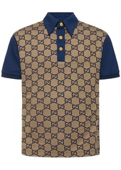 Gucci Maxi Gg Silk & Cotton Polo Shirt