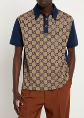 Gucci Maxi Gg Silk & Cotton Polo Shirt