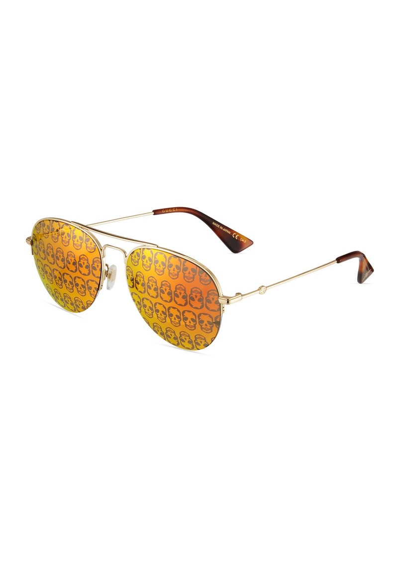 gucci skull aviator sunglasses