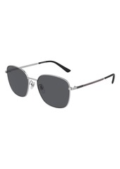 Men's Gucci 57mm Square Sunglasses - Silver/ Grey