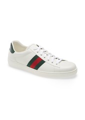 Gucci New AceSneaker in White Leather at Nordstrom