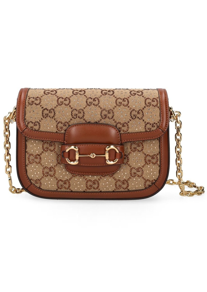 Gucci Mini 1955 Horsebit Gg Canvas Bag