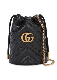 Gucci Mini Gg Marmont 2.0 Leather Bucket Bag