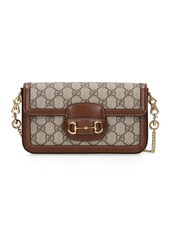 Gucci Mini Horsebit 1955 Canvas Shoulder Bag