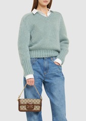 Gucci Mini Horsebit 1955 Canvas Shoulder Bag