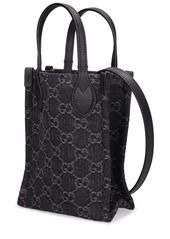 Gucci Mini Ophidia Gg Denim Shoulder Bag