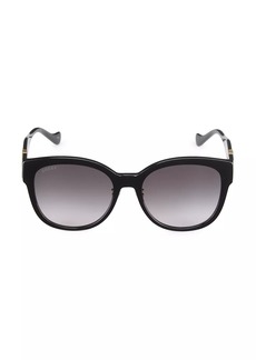 Gucci Mini Running 57MM Cat Eye Sunglasses