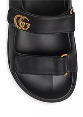 Gucci Moritz Logo Leather Athletic Sandals