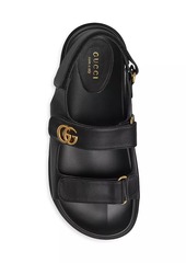 Gucci Moritz Logo Leather Athletic Sandals