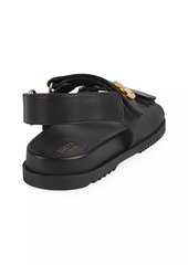 Gucci Moritz Logo Leather Athletic Sandals